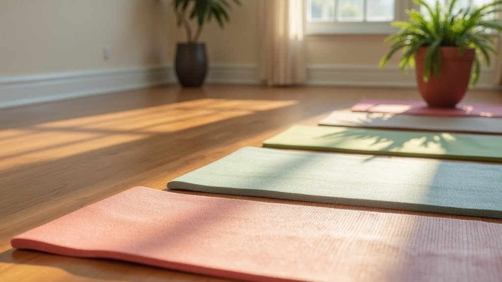 choosing yoga floor mats