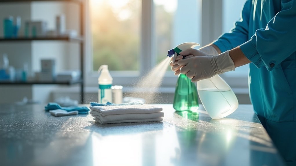 disinfect equipment post illness