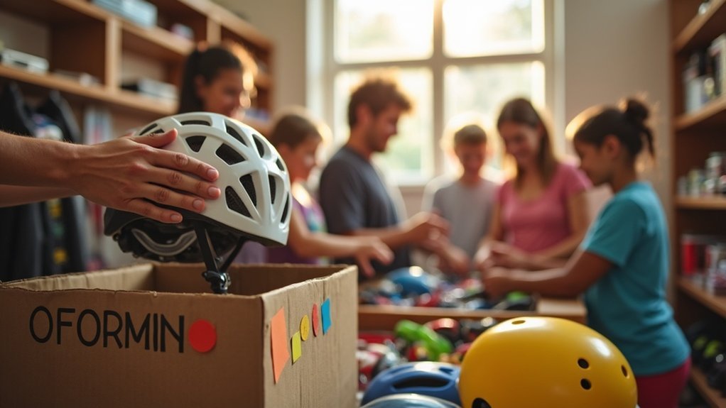 donate equipment with care