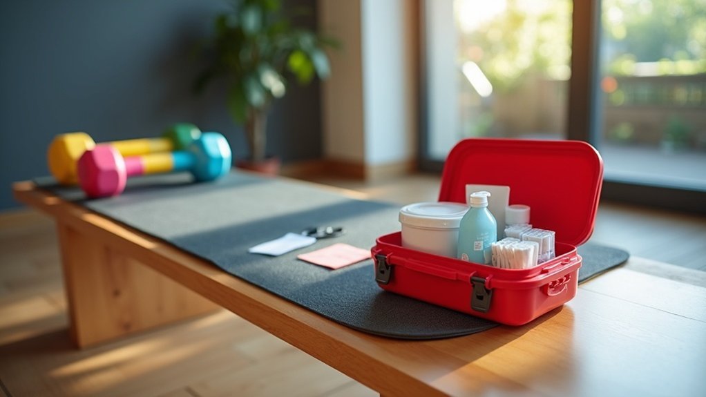 home gym first aid essentials