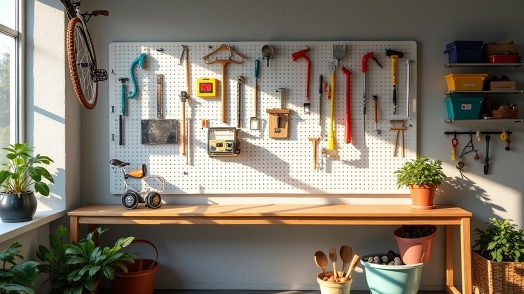 optimal pegboard mounting locations