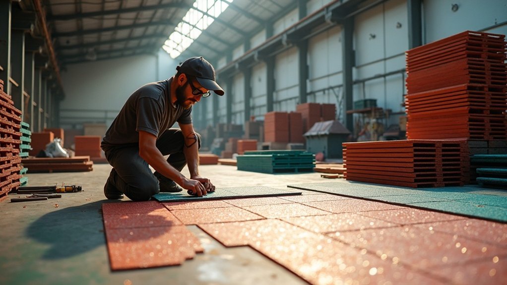 recycling rubber flooring process