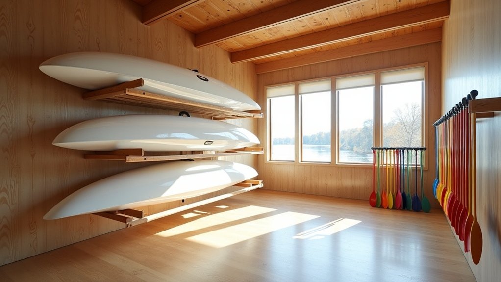 space saving rower storage methods