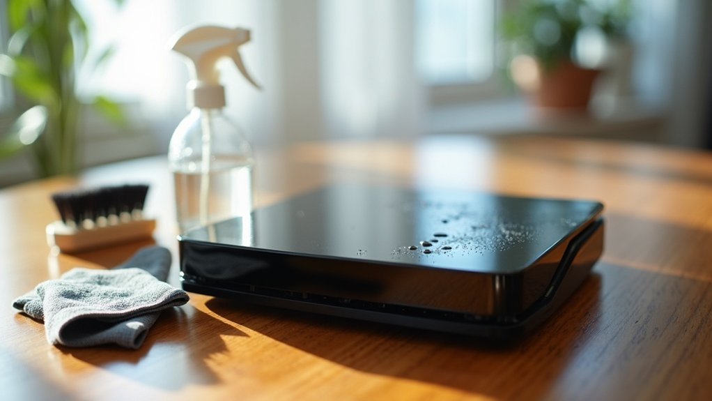 streak free console cleaning routines