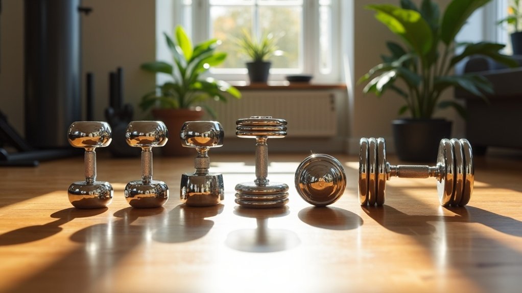 stylish and durable dumbbells